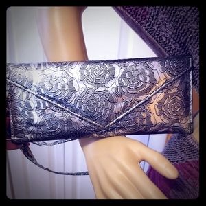 Silver and Black 'Clutch/wristlet'